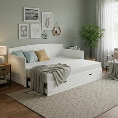 Twin to King Daybed with Trundle & Storage Drawers