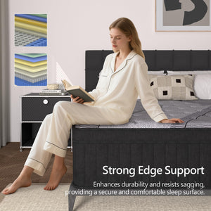 12-Inch Hybrid Mattress – Medium Firm, Pocket Springs & Memory Foam