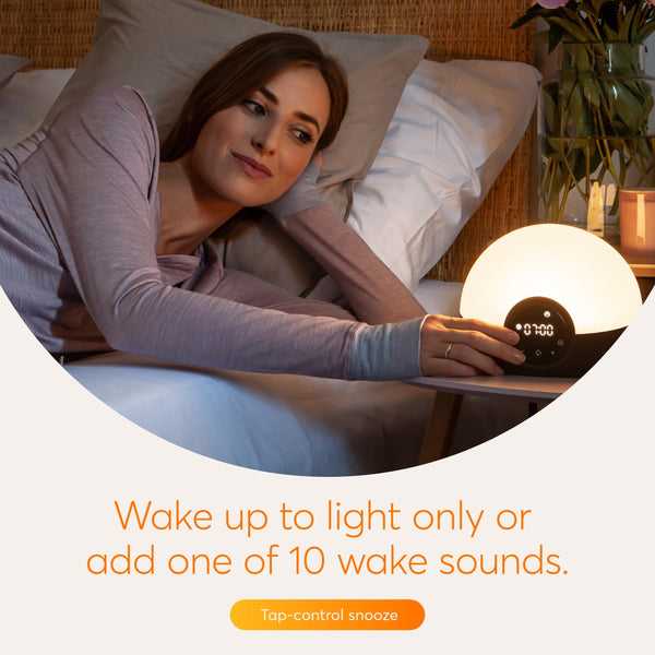 Sunrise Sunset Alarm Clock with Bedside Lamp & Sleep Sounds