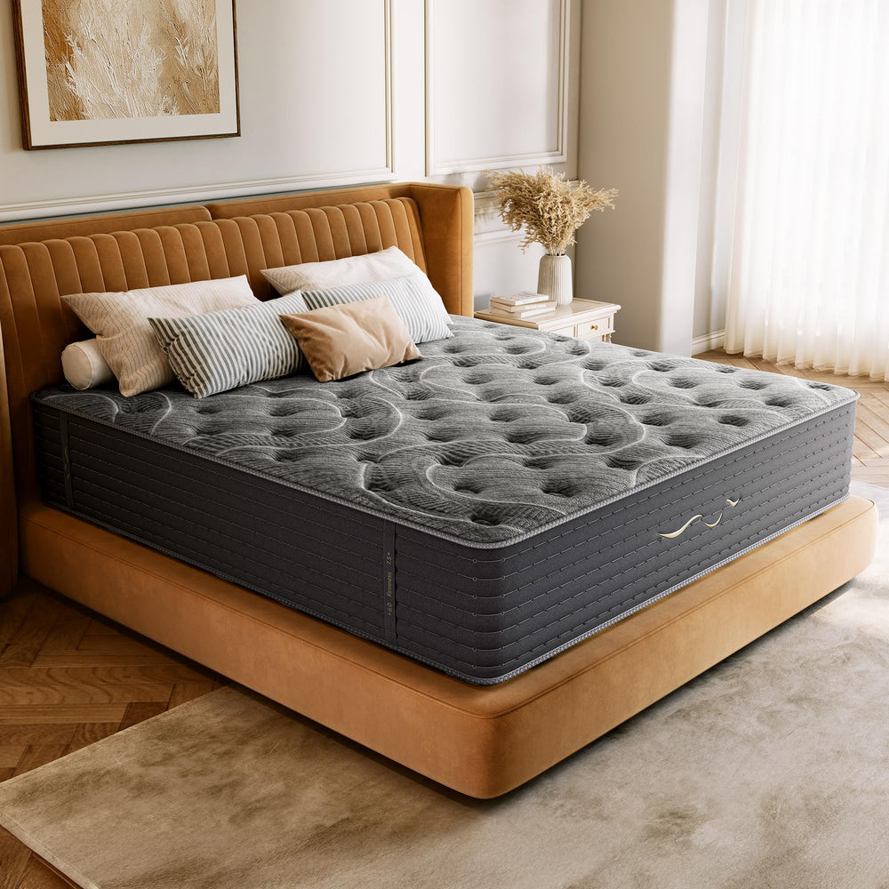 Queen Hybrid Pillow Top Mattress – Dual-Sided Cooling Gel Memory Foam