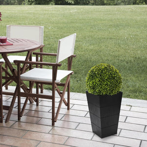 Artificial Boxwood Topiary with LED Lights & Pot
