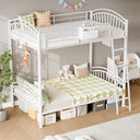 Twin Over Twin Metal Bunk Bed with Storage