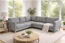 Corner Sofa Slipcover Set – Polyester Flax, 16-Piece