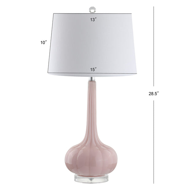 Glass Teardrop LED Table Lamp Set of 2