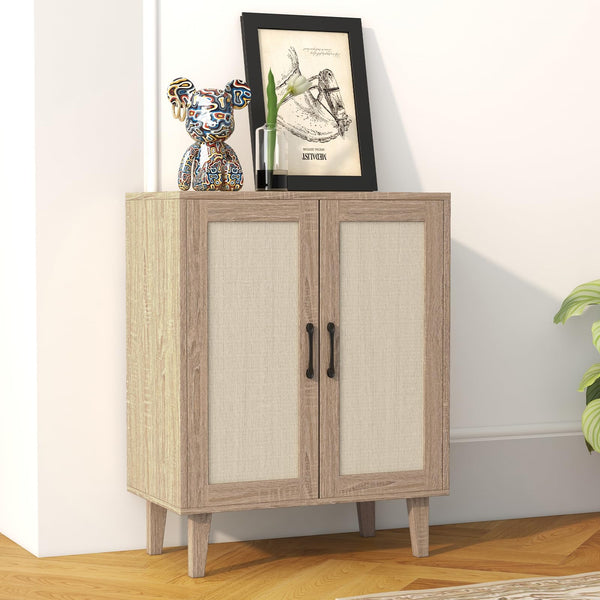 Rattan Door Buffet Cabinet Sideboard