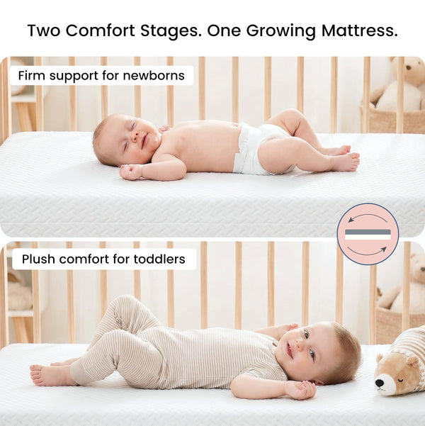 Dual-Sided Foam Crib & Toddler Mattress