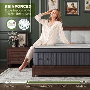 14-Inch Euro Top Hybrid Mattress with Memory Foam & Pocket Springs