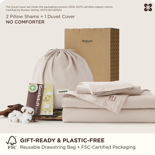 Organic Cotton Duvet Cover Set – Queen & King