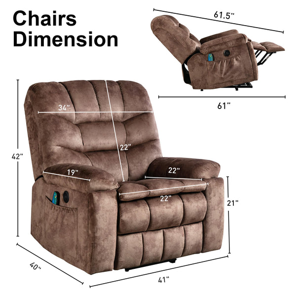 Power Lift Recliner Chair with Massage & Heating