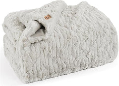 Faux Fur Throw Blanket – Plush Oversized 50x70 Inch