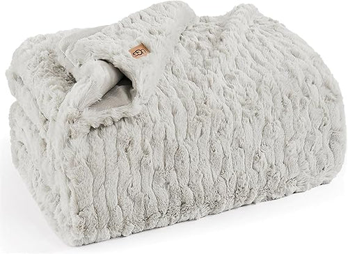 Faux Fur Throw Blanket – Plush Oversized 50x70 Inch