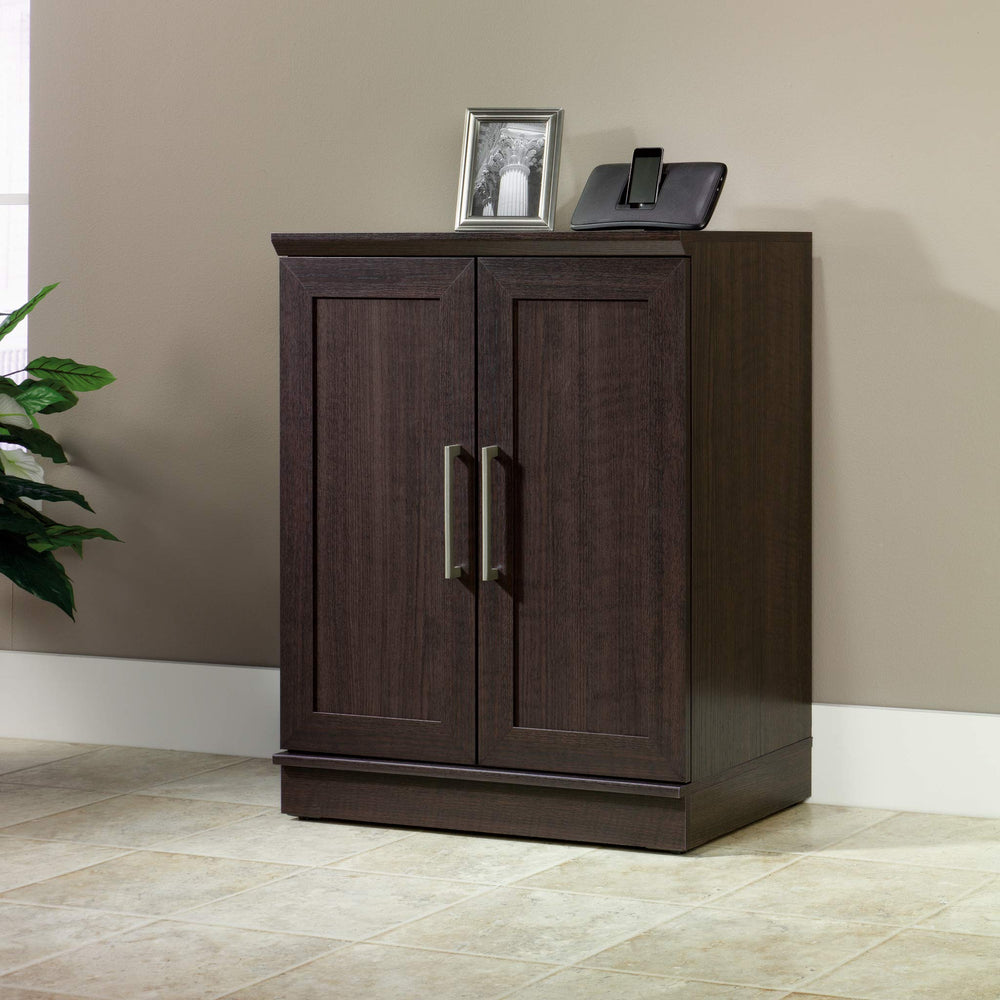 Stackable Storage Cabinet with Adjustable Shelves – Dakota Oak