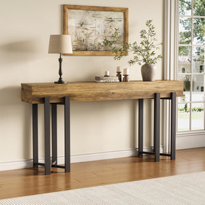63-Inch Industrial Console Table