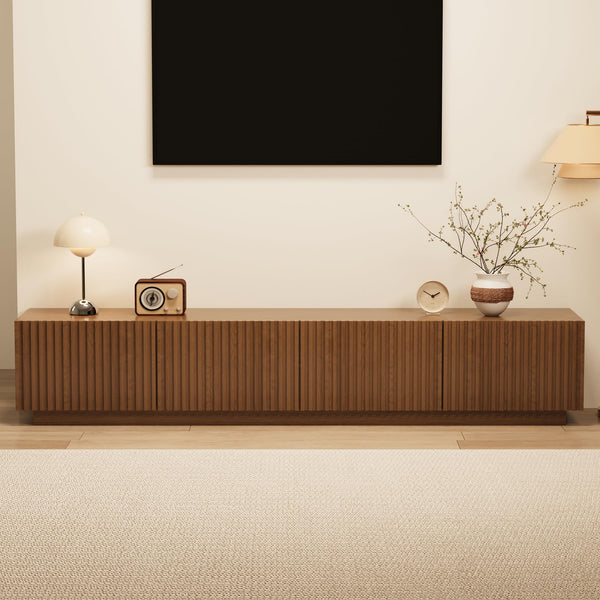 86" Mid-Century Modern TV Stand with Storage