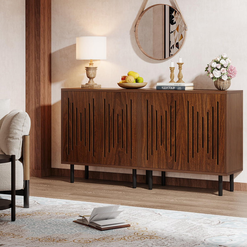 59" Sideboard Buffet Cabinet with Adjustable Shelves