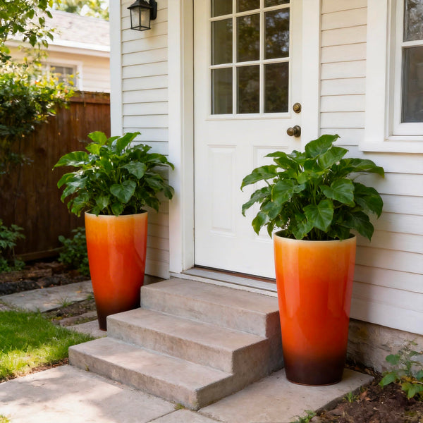 21-Inch Tall Outdoor & Indoor Planter Set of 2