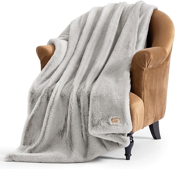 Plush Faux Fur Throw Blanket 50x70 Inch