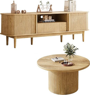 Living Room Table Set with TV Stand & Coffee Table