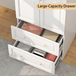 Bedroom Wardrobe Closet with Drawers