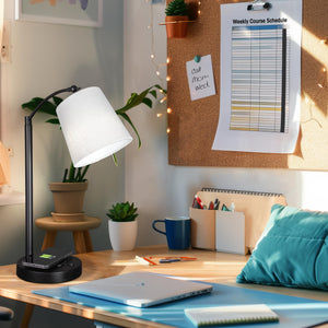 Adjustable LED Desk Lamp with Wireless Charging Pad