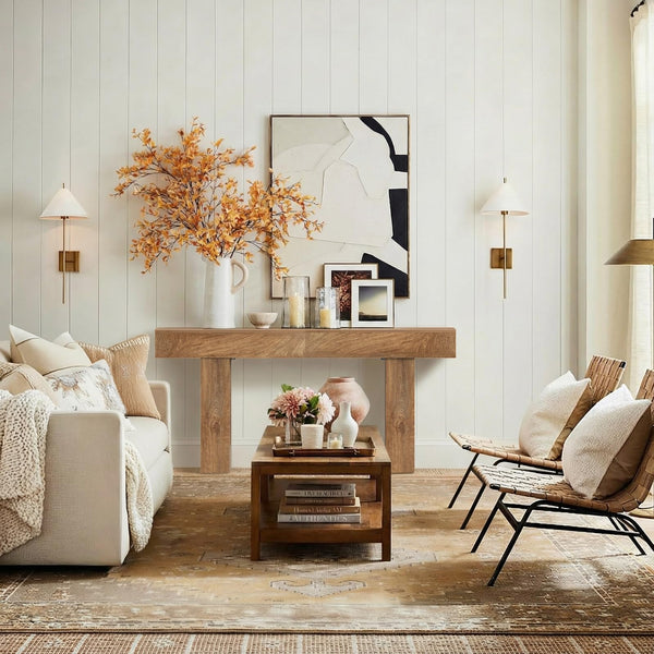 70-Inch Farmhouse Console Table – Entryway Sofa Table