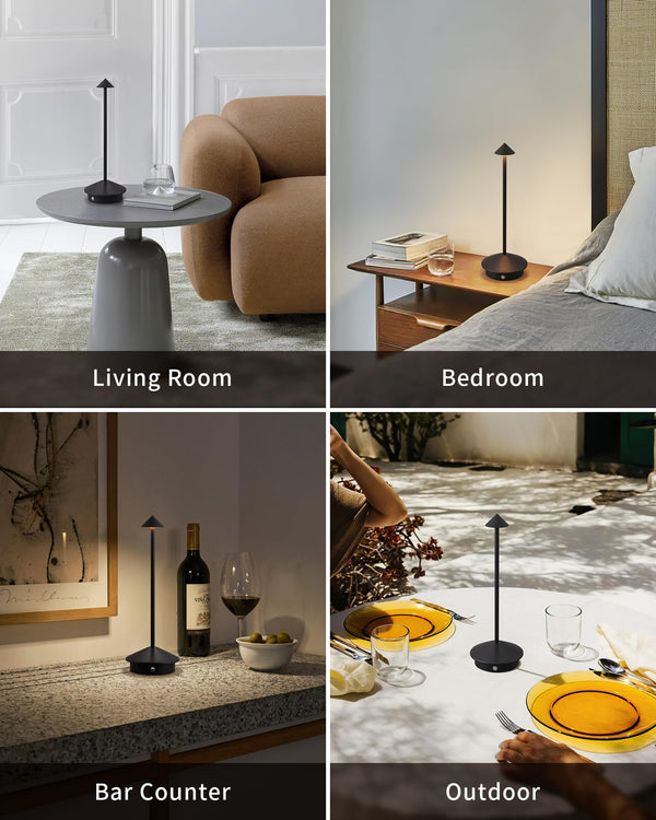 Cordless LED Table Lamp Set of 2