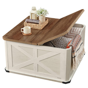 Square Lift-Top Coffee Table with Hidden Storage