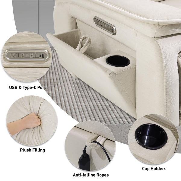 Zero Gravity Power Recliner Chair with Heat & Massage