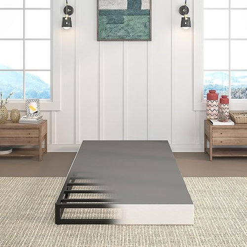 7 Inch Metal Box Spring Mattress Foundation – Heavy Duty, Noise-Free