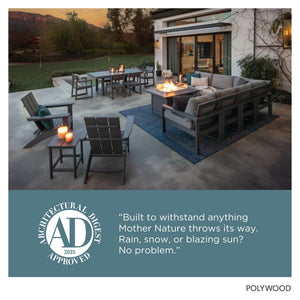 Nautical Patio Chaise Lounge – Slate Grey