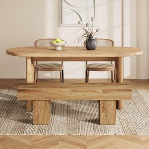 55" Farmhouse Entryway Bench