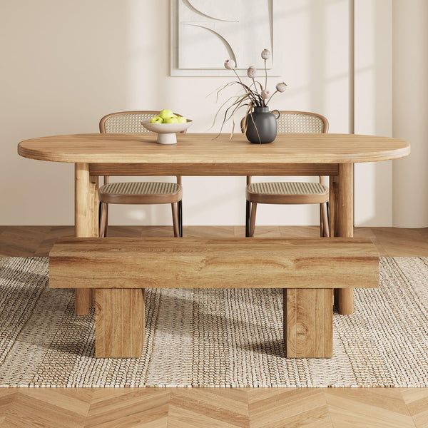 55" Farmhouse Entryway Bench