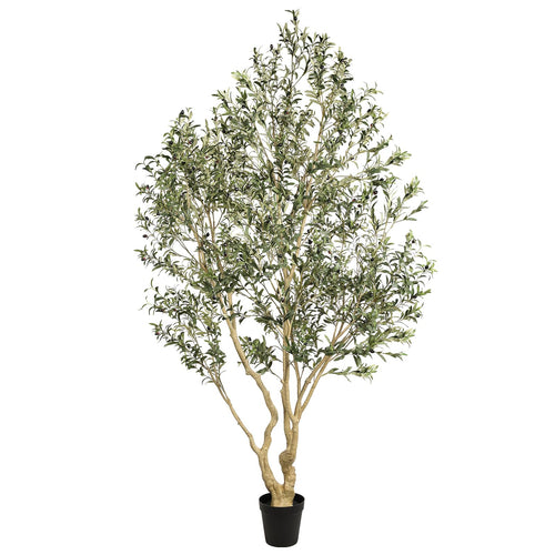 Large Artificial Olive Tree with Realistic Leaves and Olives