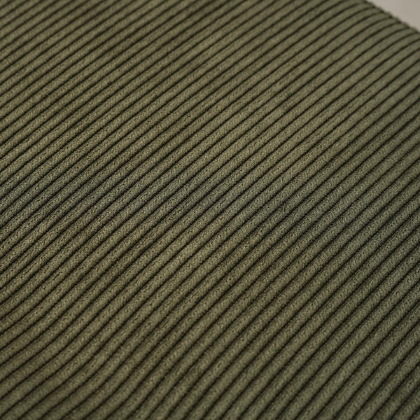 Corduroy Upholstered Entryway Bench with Metal Frame