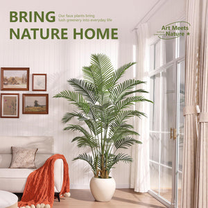 Artificial Palm Tree – Indoor Outdoor Faux Floor Plant (6ft, 7ft & 8ft)