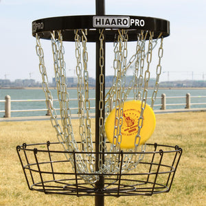 Portable Disc Golf Basket with 24 Heavy-Duty Chains – PDGA Approved