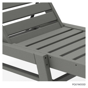 Nautical Patio Chaise Lounge – Slate Grey