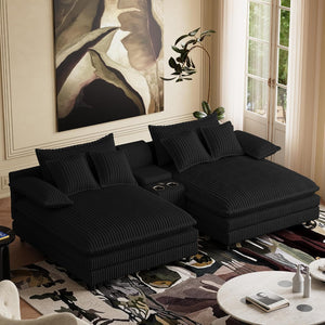 Oversized Indoor Chaise Lounge Chair with Adjustable Backrest