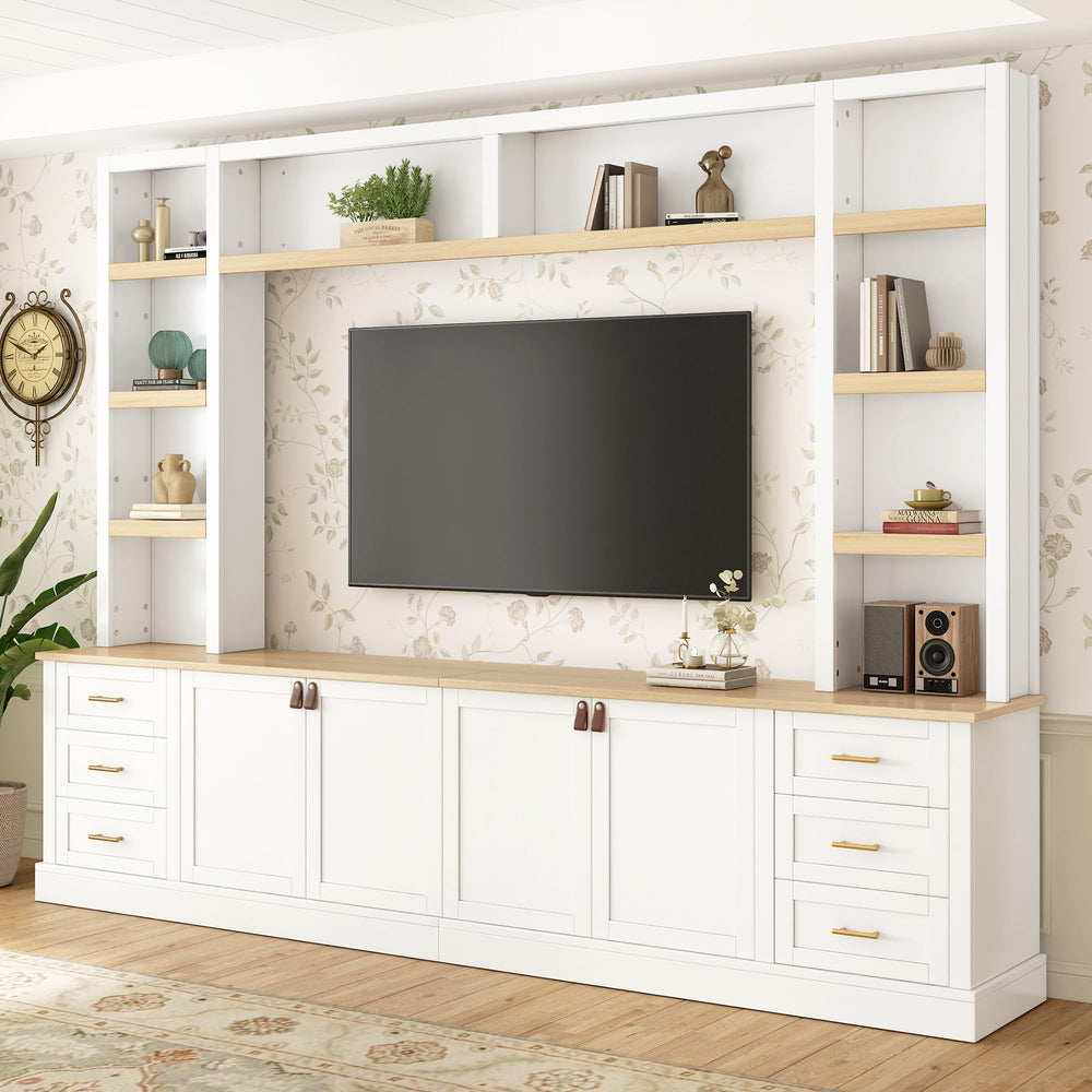102.3" Farmhouse Entertainment Center TV Stand