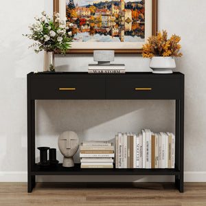 Console Table with Motion Sensor Light & Storage Drawers