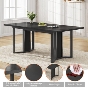 Extendable Dining Table Set with Cushioned Chairs | Seats 4–6