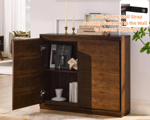 Mid Century Modern Sideboard Buffet Cabinet with 2 Doors