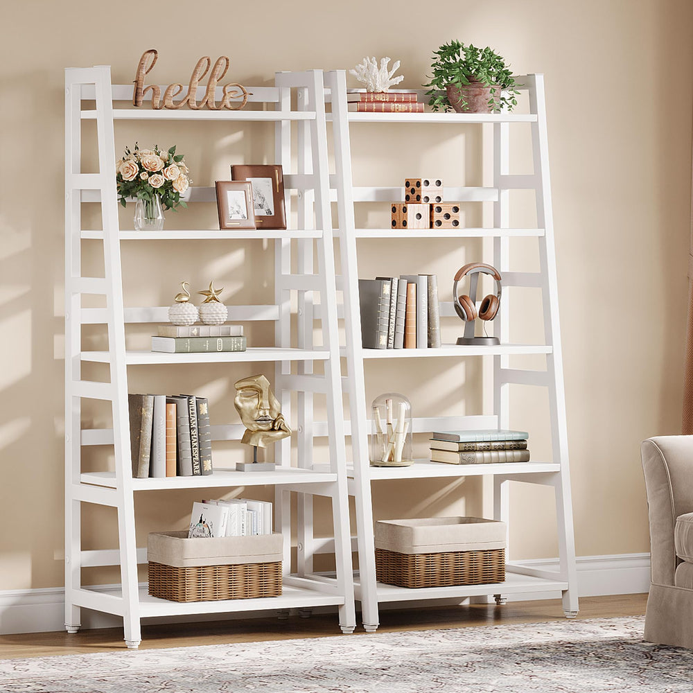 5-Tier Ladder Bookshelf
