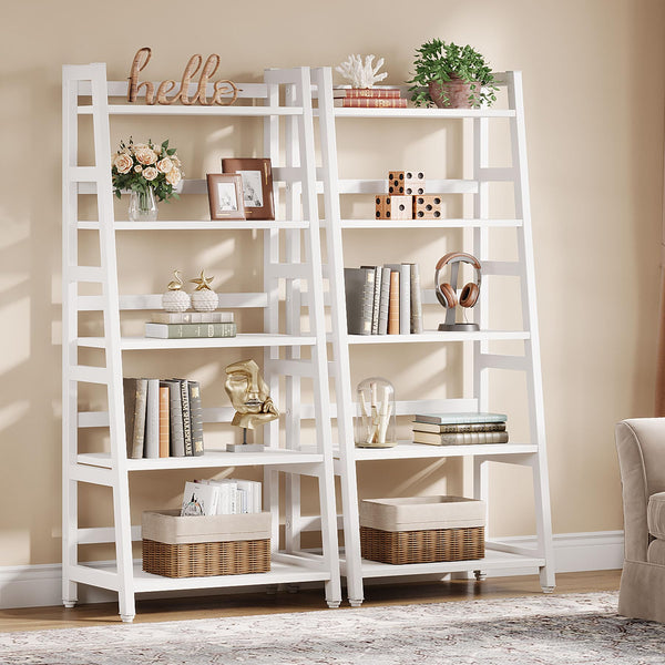 5-Tier Ladder Bookshelf