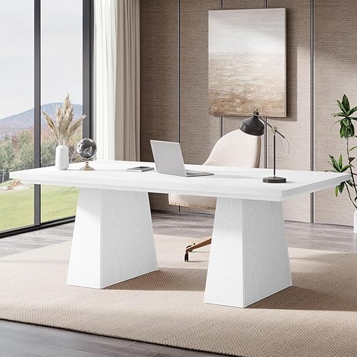 63-Inch Executive Desk with Double Pedestal