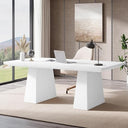 63-Inch Executive Desk with Double Pedestal