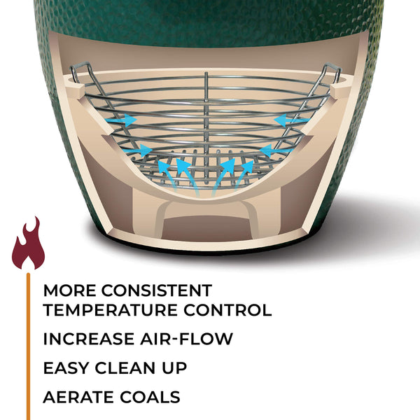 Stainless Steel Charcoal Ash Basket for Kamado Grills