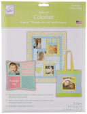 Colorfast Inkjet Printable Cotton Fabric Sheets 8.5x11