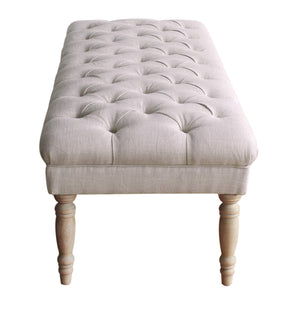 Large Tufted Upholstered Bench