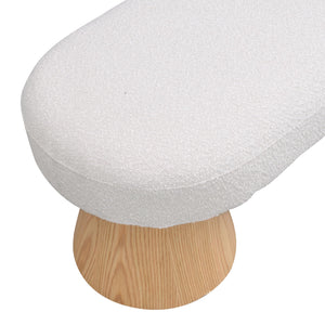 Upholstered Boucle Dining Bench